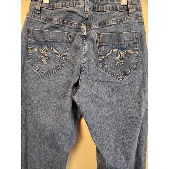 Smith's Dungarees Women Light Wash Bootcut Stretch Jeans Size 6 Cotton Trendy - Picture 6 of 7